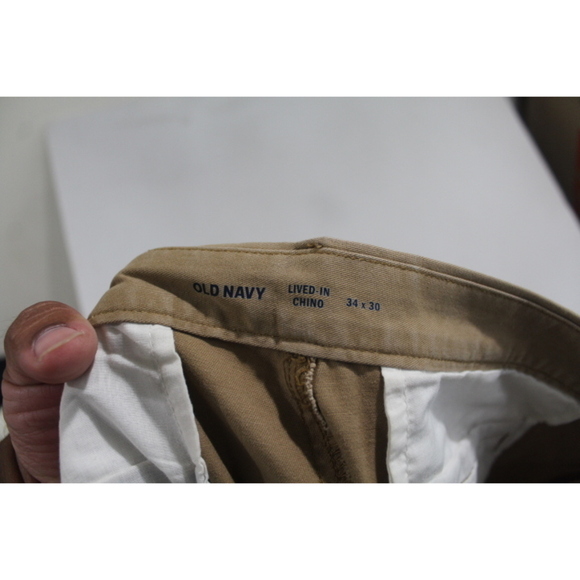 Old Navy Brown Men Chino Pants  Lived in Chino isze 34X30 - Picture 3 of 10